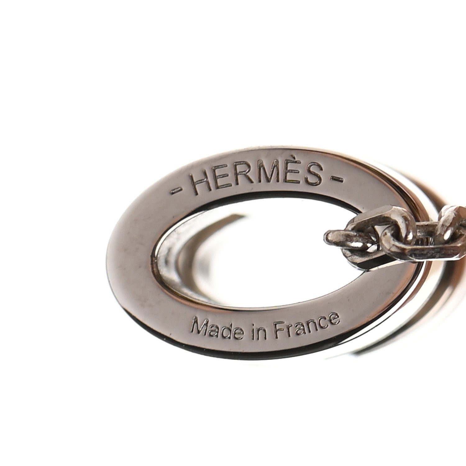 Hermes Lacquered Palladium Mini Pop H Pendant Necklace White 6 of 8