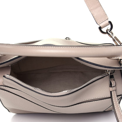 Loewe Calfskin Small Puzzle Bag Light Oat 4 of 9