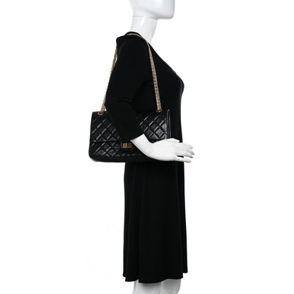 Chanel Aged Calfskin Quilted 50th Anniversary 2.55 Reissue 226 Flap Black 2 of 13