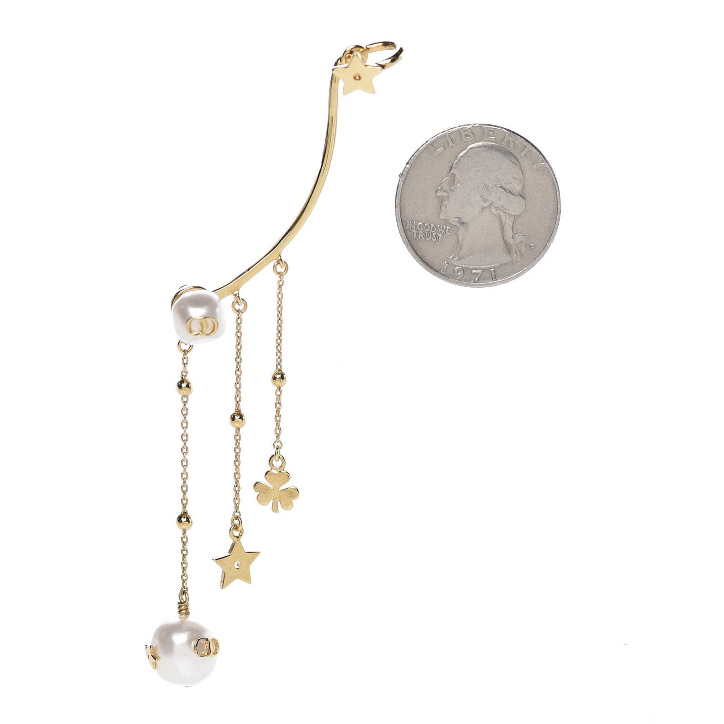 Pearl Shiny-D Earring Gold