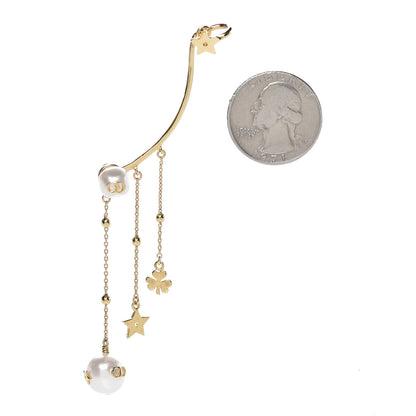 Christian Dior Pearl Shiny-D Earring Gold 2 of 4