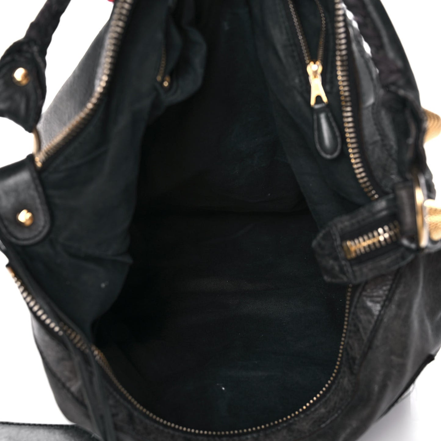 Chevre Giant 21 Gold Hardware Day Hobo Black
