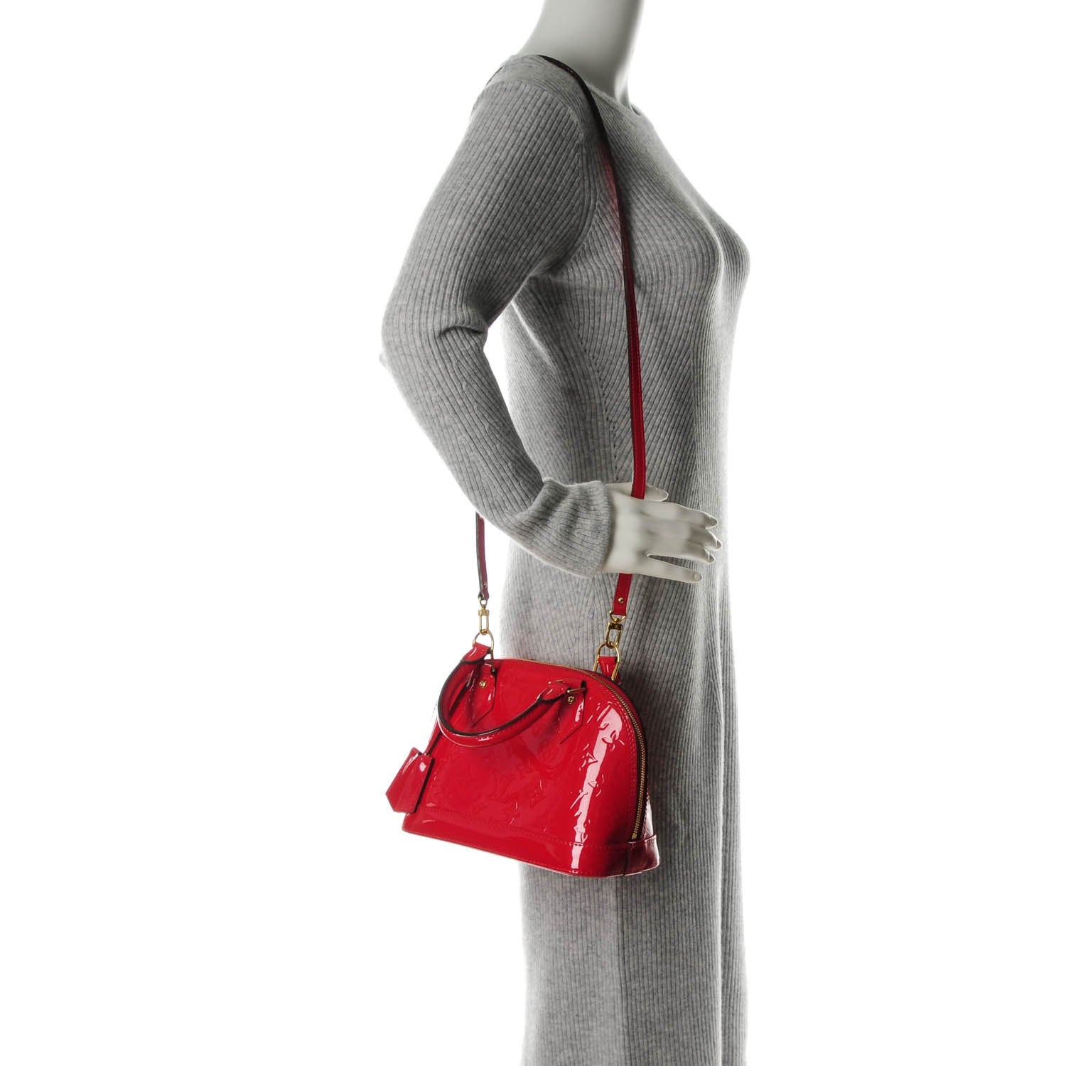 Louis Vuitton Vernis Alma BB Cherry 2 of 8