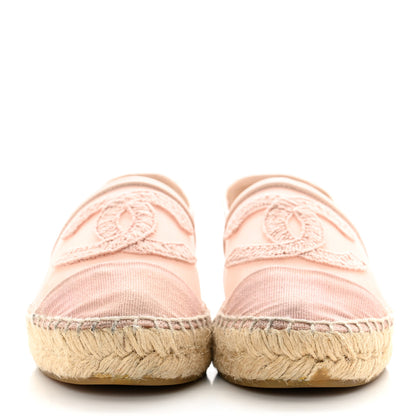 Chanel Mesh Grosgrain CC Espadrilles 36 Pink 2 of 18