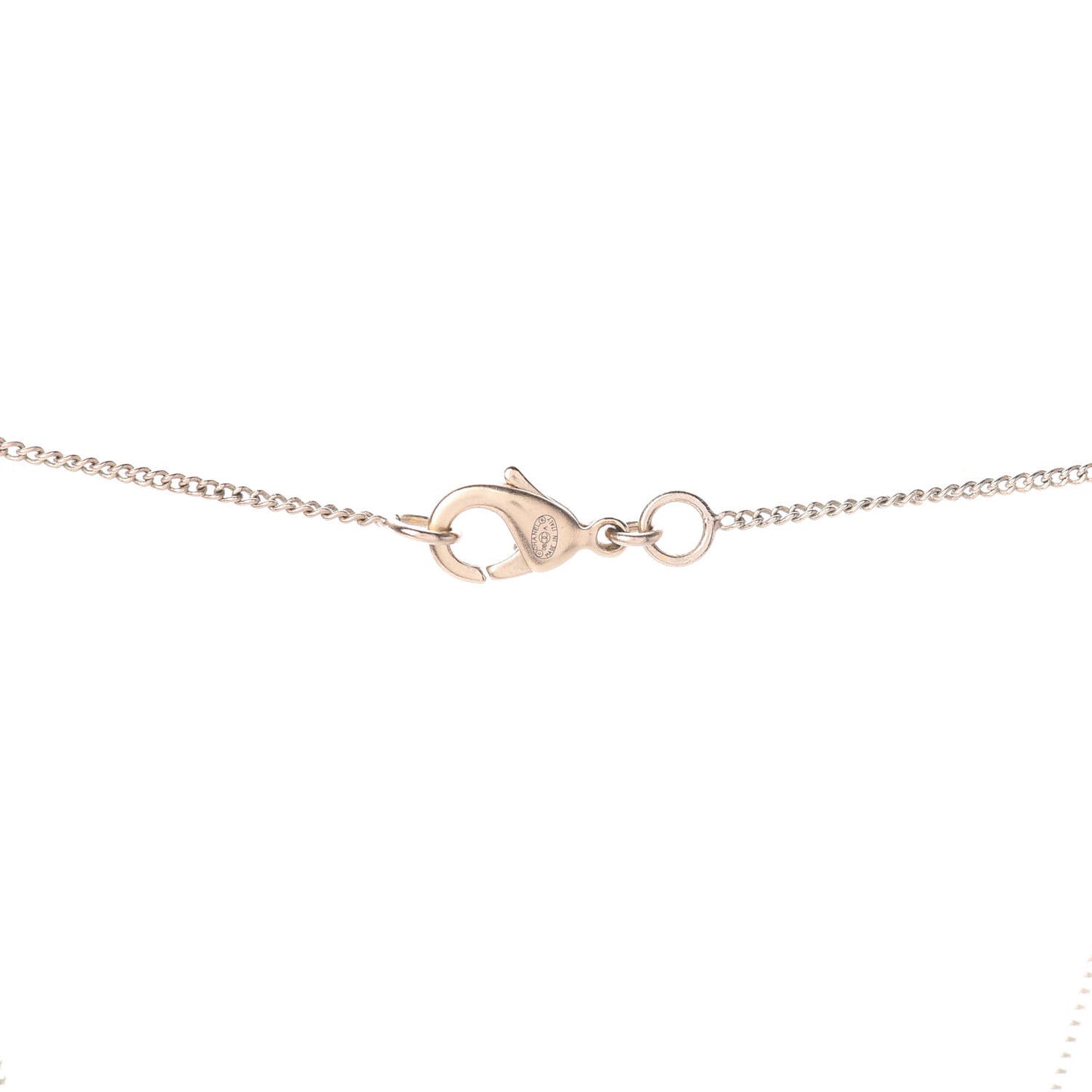 Enamel CC Camelia Necklace Gold Black