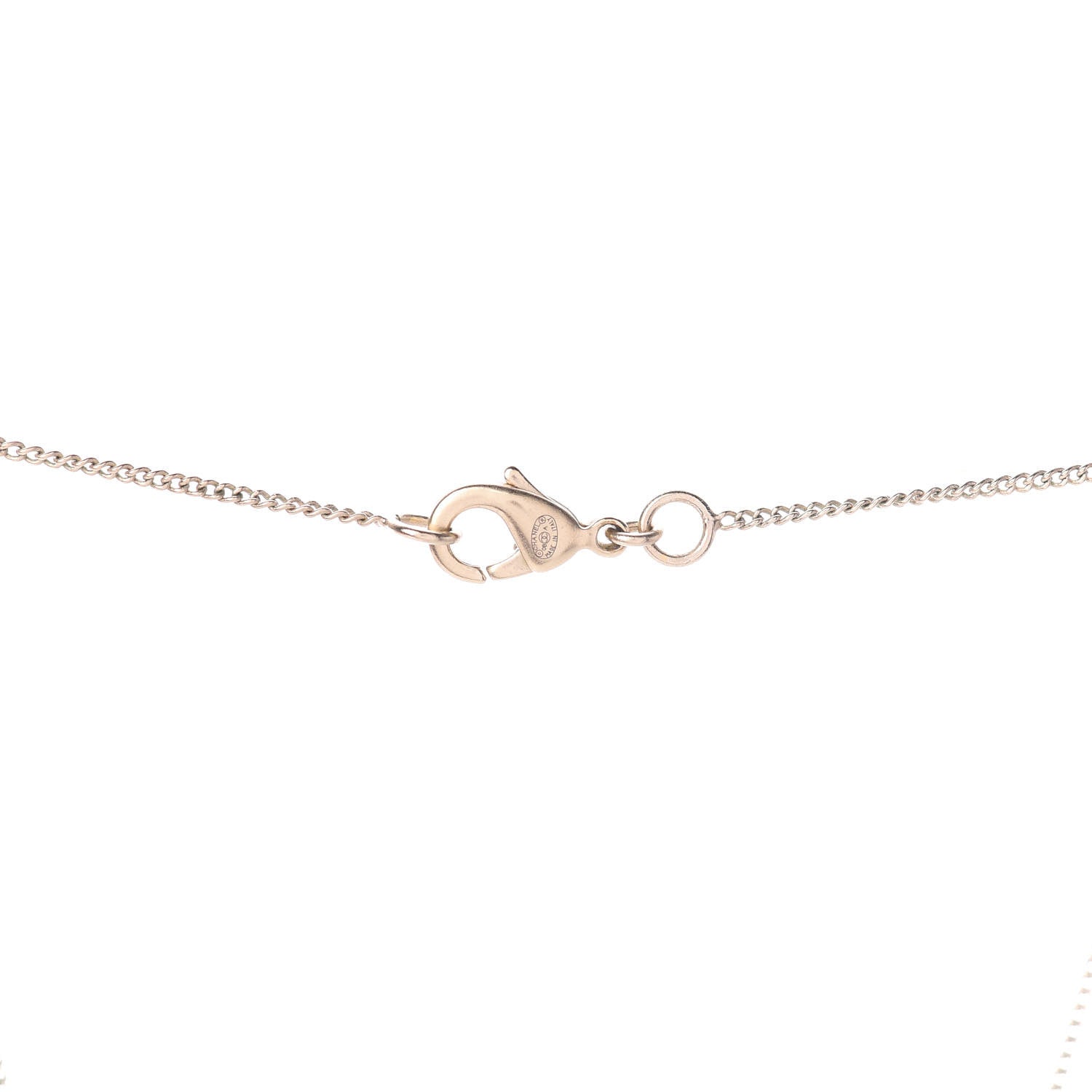 Chanel Enamel CC Camelia Necklace Gold Black 4 of 4