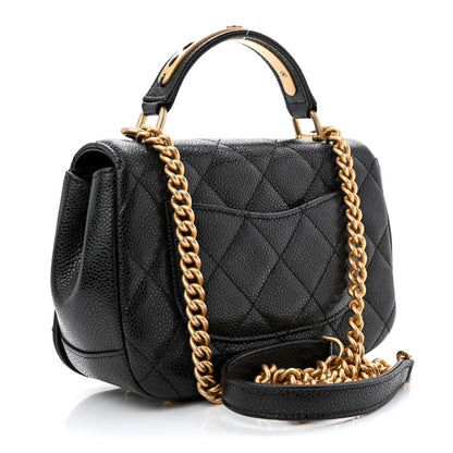 Chanel Caviar Mini Carry Around Flap Bag Black 3 of 11