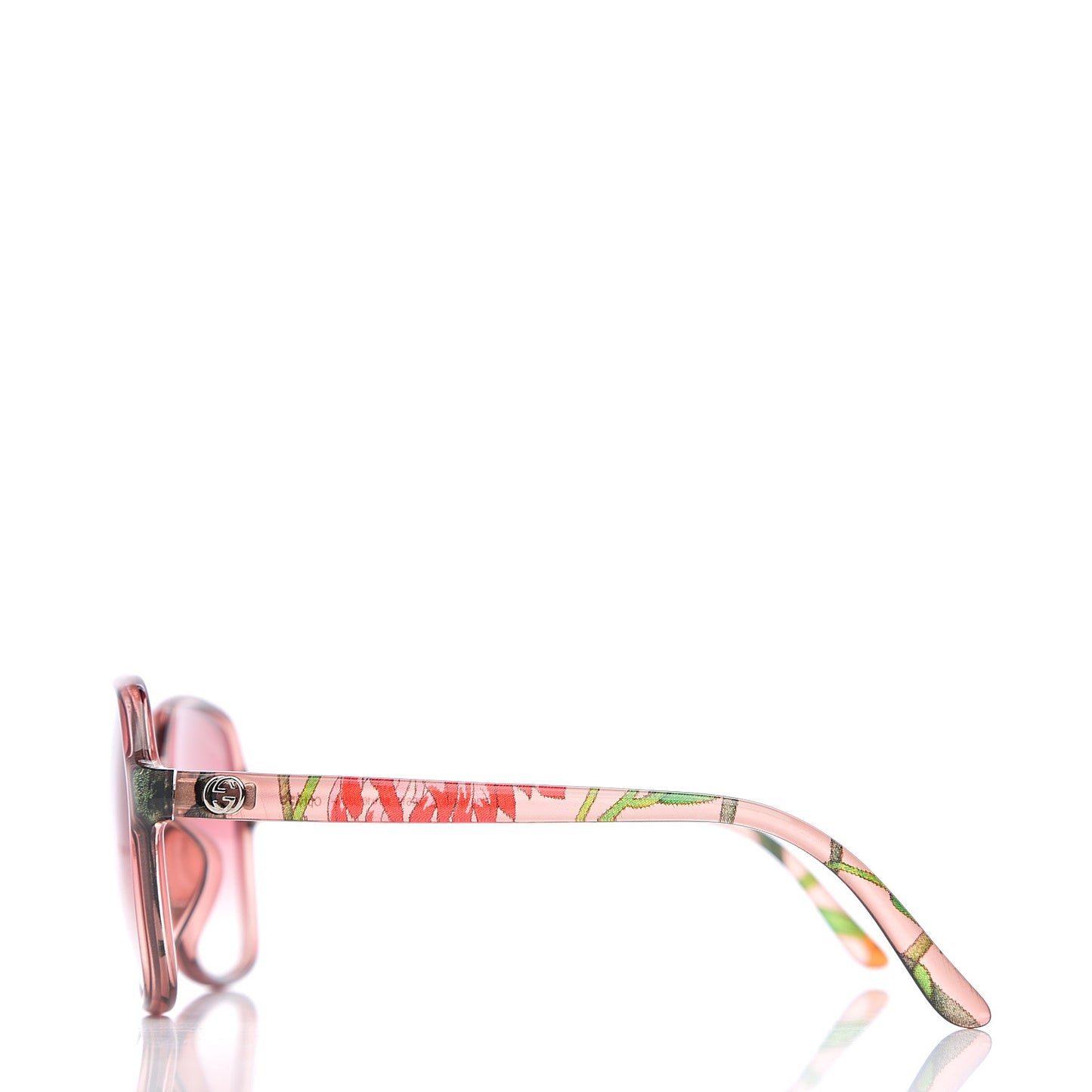 Round Floral Print Sunglasses GG3636 Pink