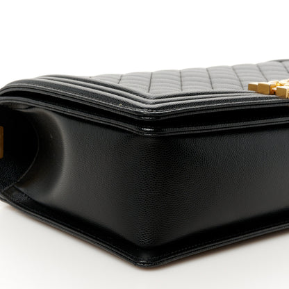 Chanel Caviar Quilted New Medium Boy Flap Black 9 of 10