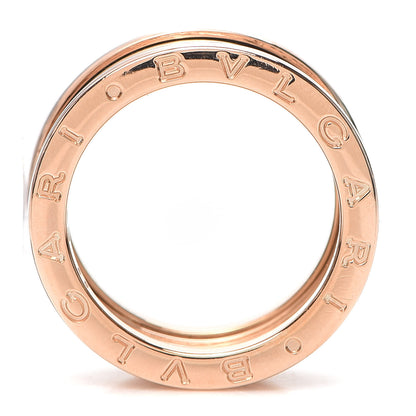 Bulgari 18K Rose Gold B.Zero1 Three-Band Ring 55 7.25 4 of 7
