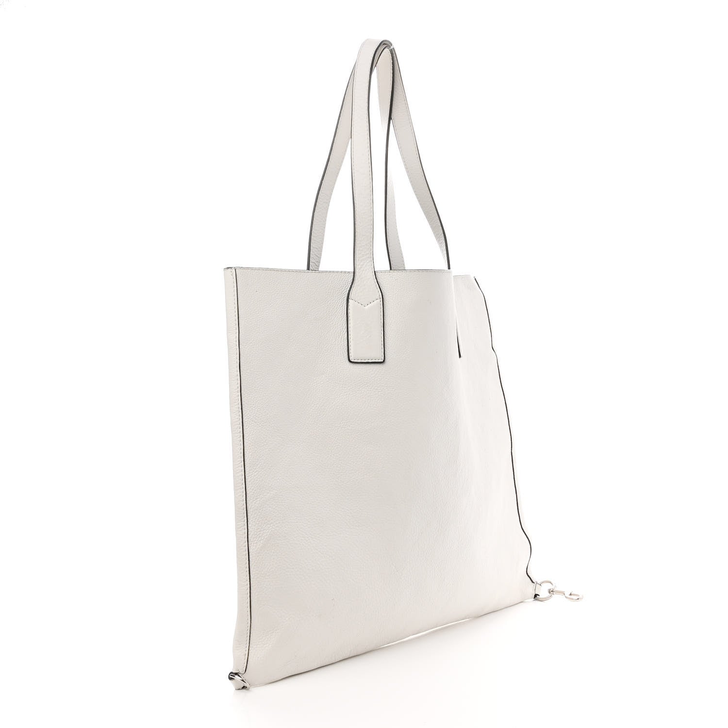 Marc Jacobs Grained Calfskin Wingman Shopping Tote White 3 of 15