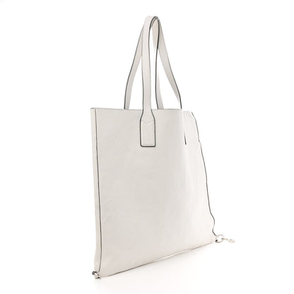 Marc Jacobs Grained Calfskin Wingman Shopping Tote White 3 of 15