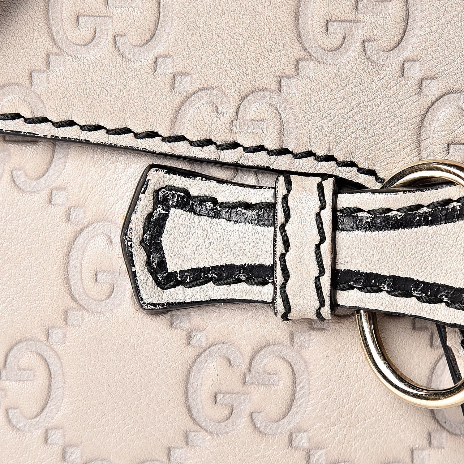 Gucci Guccissima Signature Medium Emily Chain Shoulder Bag Mystic White 9 of 19
