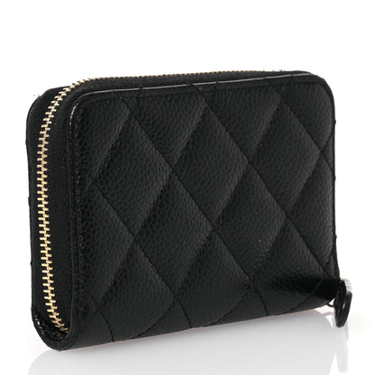 Chanel Caviar Quilted Classic Zipped Coin Purse Black 3 of 13