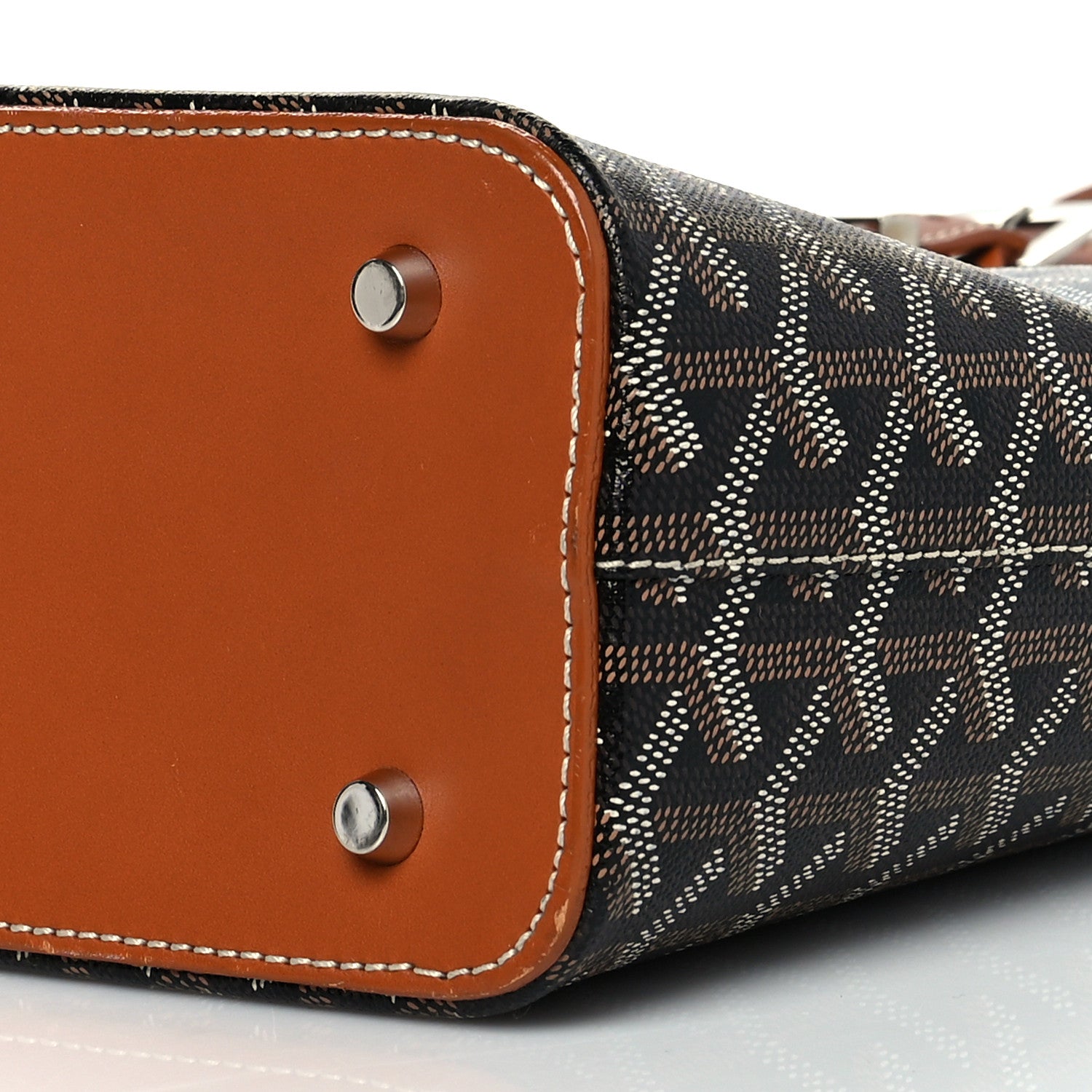 Goyard Goyardine Sac Marie Galante MM Black Gold 10 of 12