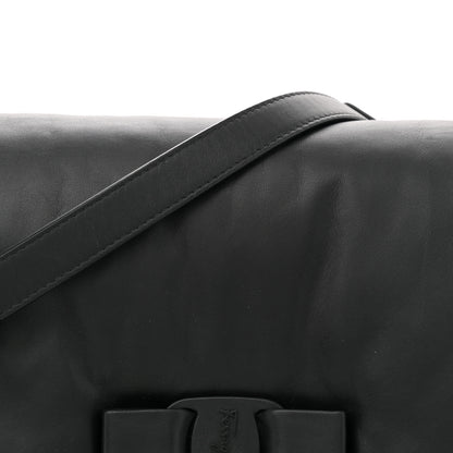 Salvatore Ferragamo Calfskin Medium Viva Bow Shoulder Bag Black 8 of 11