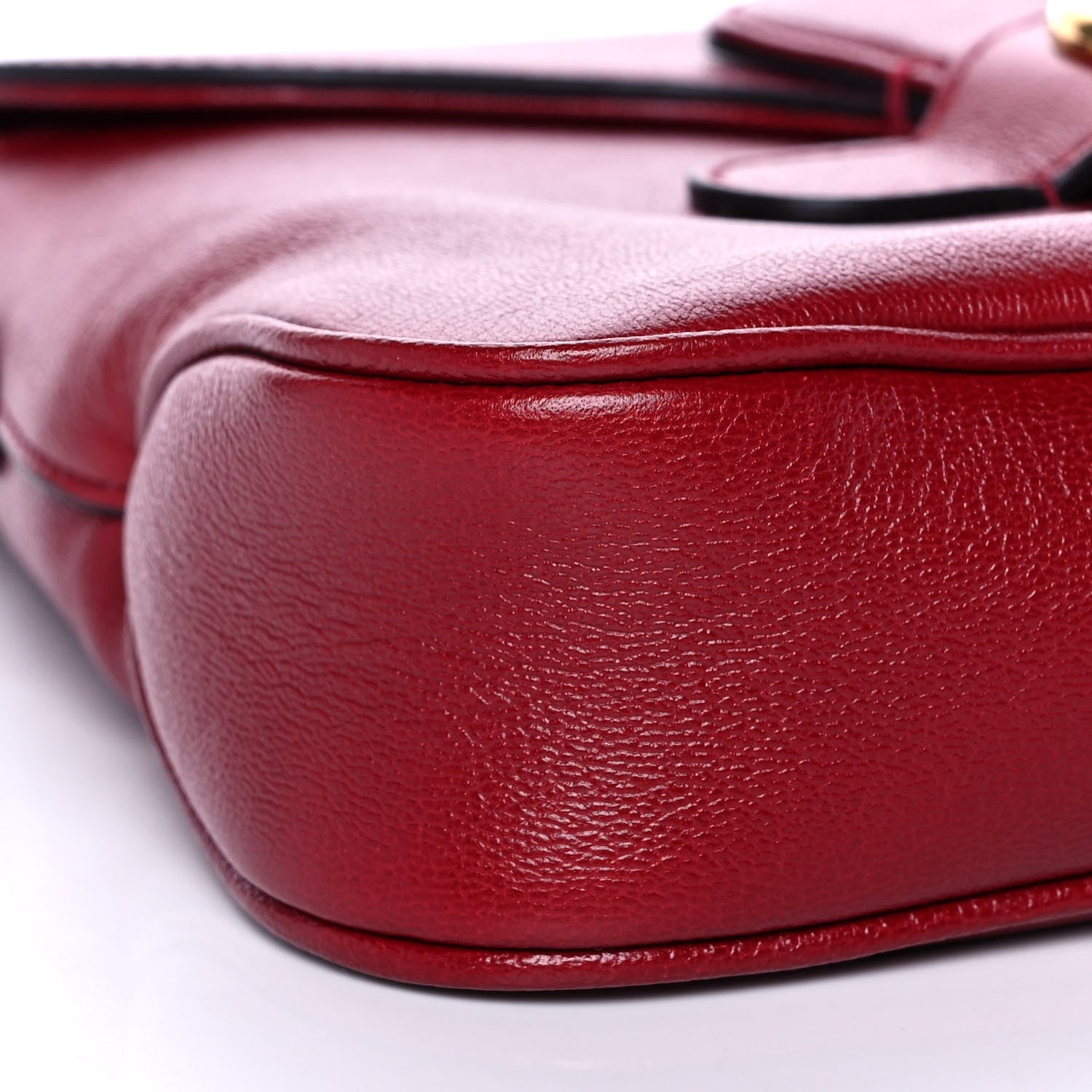 Gucci New Sakai Calfskin Lux Small Dahlia Messenger Shoulder Bag New Cherry Red 10 of 12