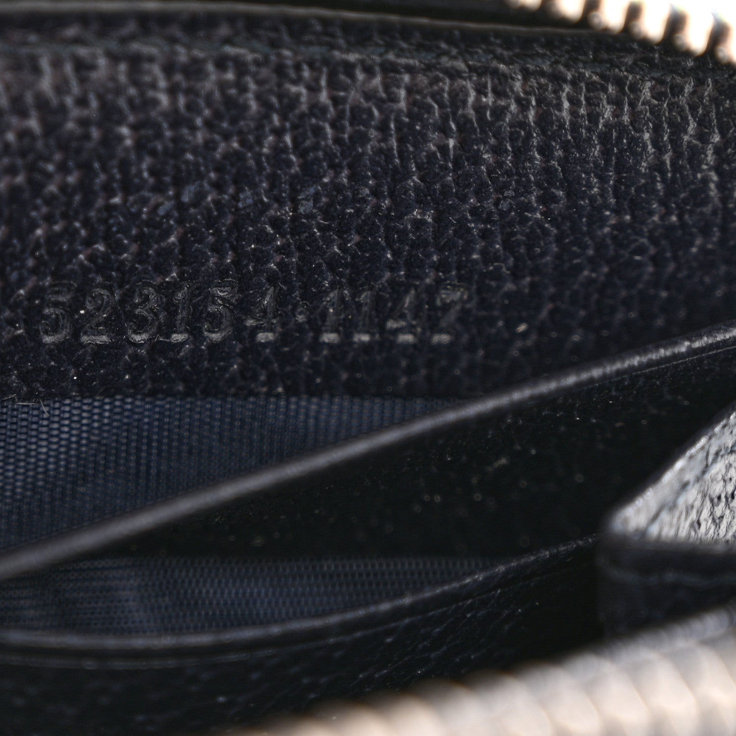 Gucci GG Supreme Monogram Textured Dollar Calfskin Web Ophidia Zip Around Wallet Beige Blue 7 of 9