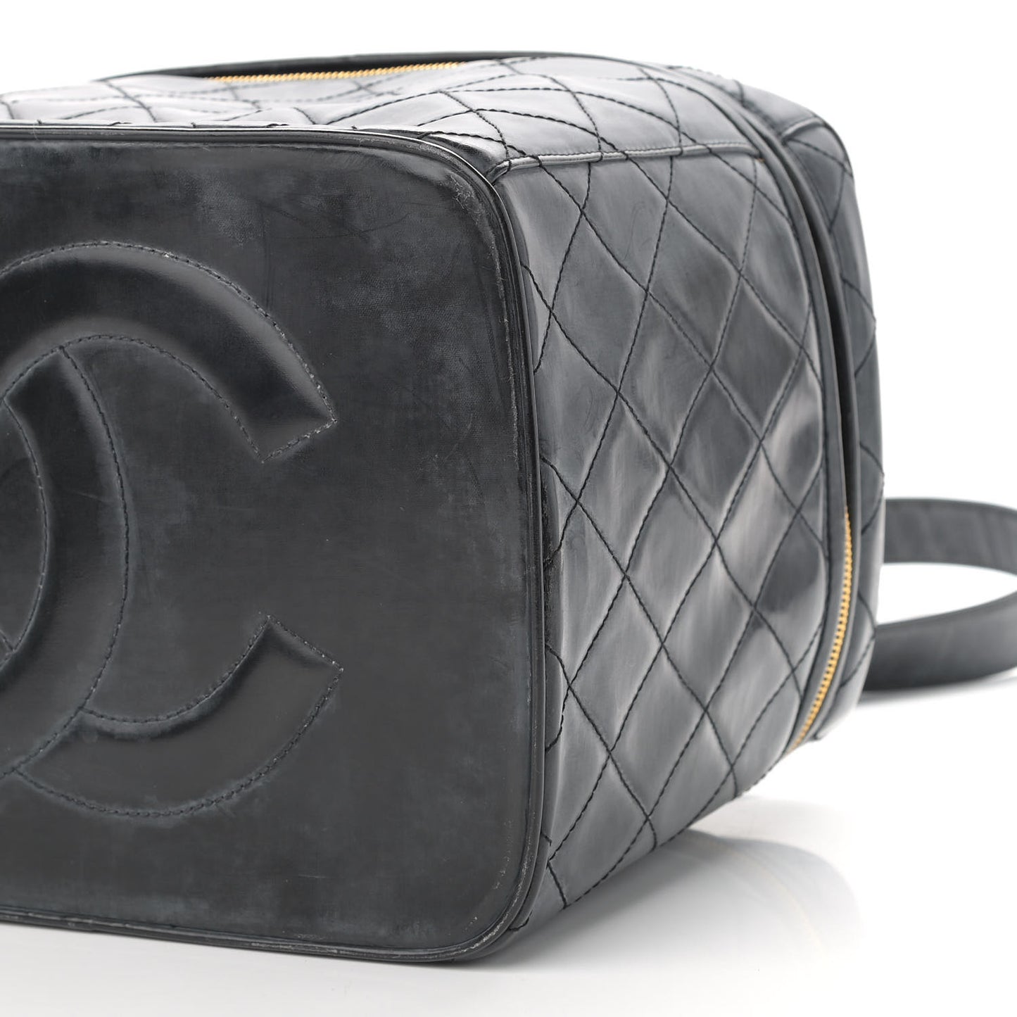 Lambskin Quilted Vanity Black