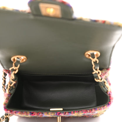Chanel Tweed Quilted Mini Square Flap Multicolor 5 of 11