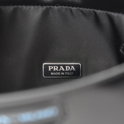 Prada Tessuto Spazzolato Ouverture Bucket Bag Black 10 of 12
