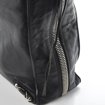 Balenciaga Calfskin Papier Ledger Zip Around Tote Black 11 of 14