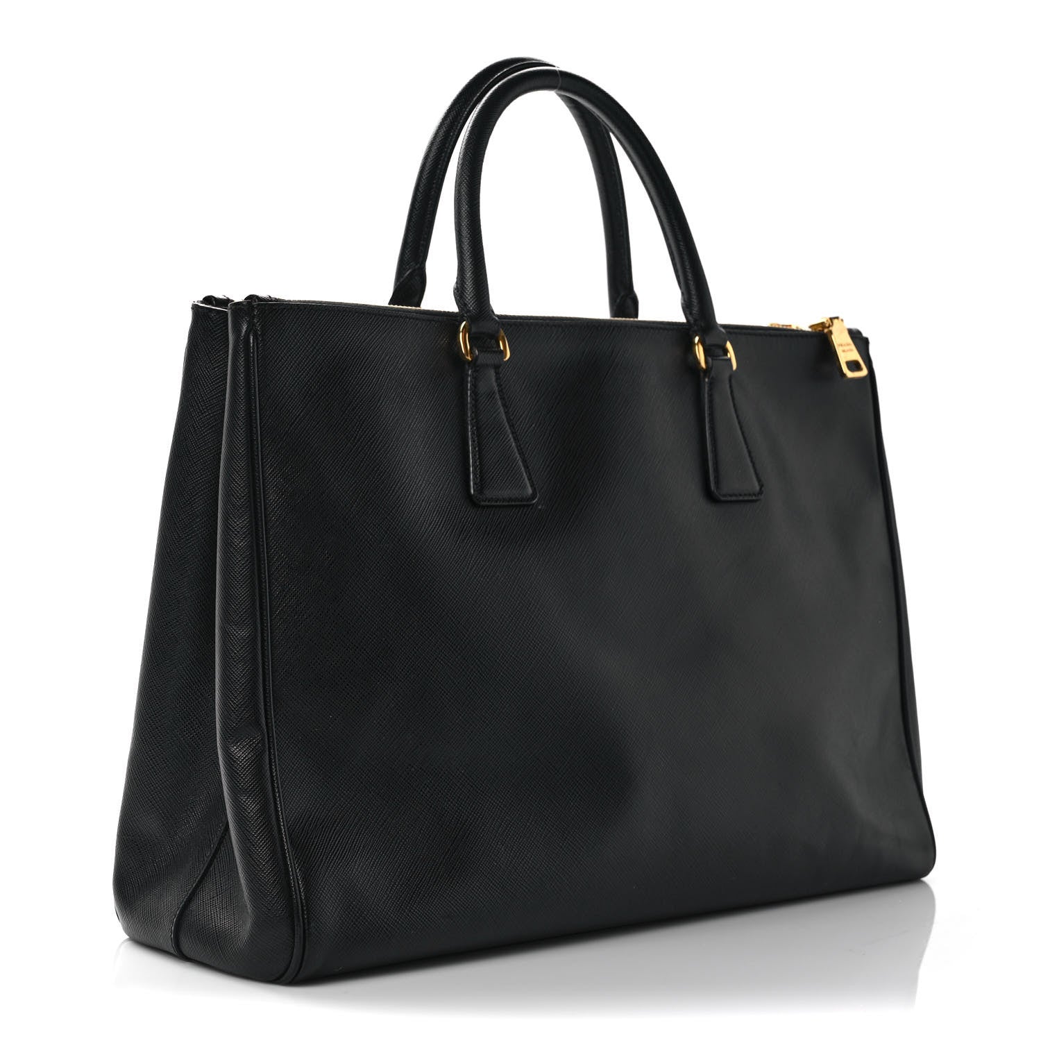 Prada Saffiano Large Galleria Double Zip Tote Black 3 of 12