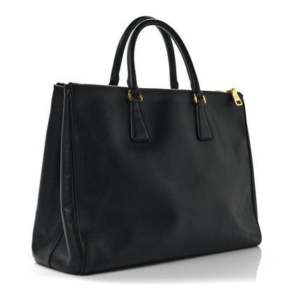 Prada Saffiano Large Galleria Double Zip Tote Black 3 of 12