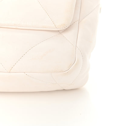 Chanel Lambskin Quilted Medium Chanel 19 Flap White 12 of 12