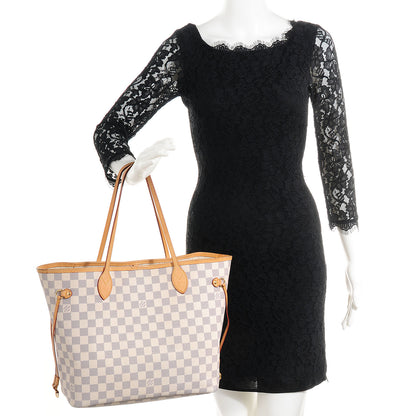 Louis Vuitton Damier Azur Neverfull MM 2 of 8