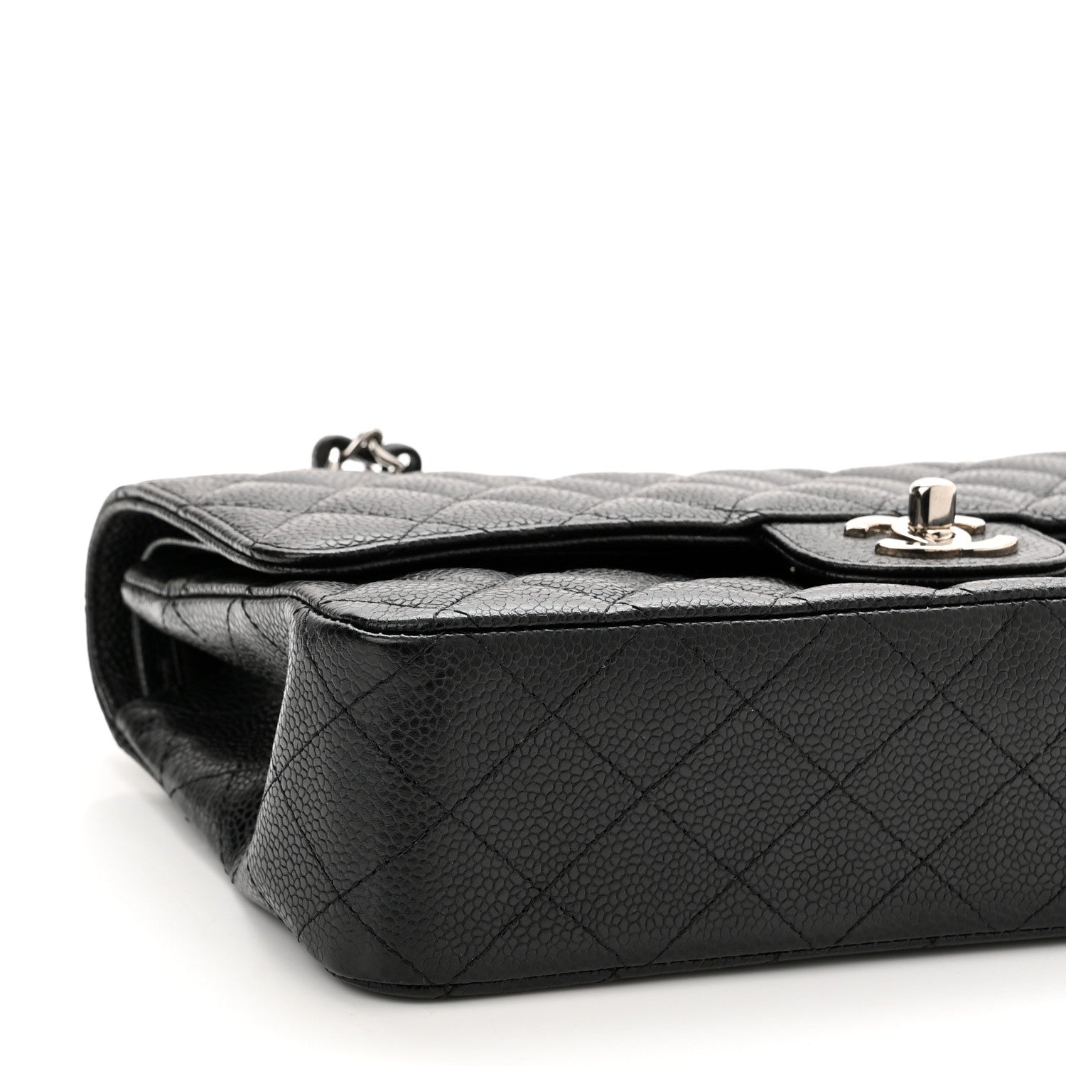 Chanel Caviar Quilted Medium Double Flap Black 9 of 13