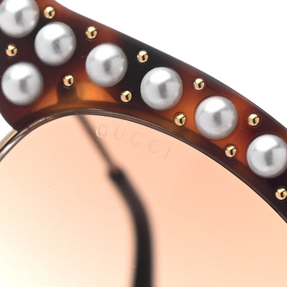 Gucci Pearl Cat Eye Sunglasses GG0212S Tortoise 7 of 8