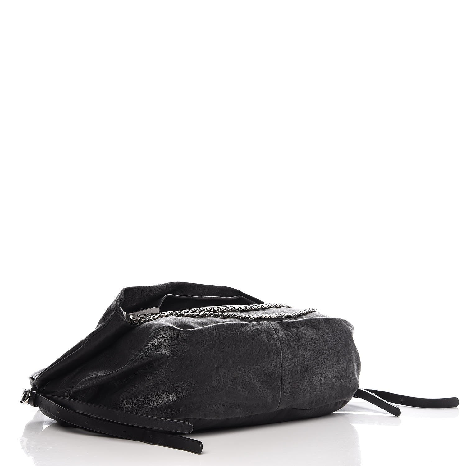 Jimmy Choo Lambskin Small Boho Biker Shoulder Bag Black 4 of 7