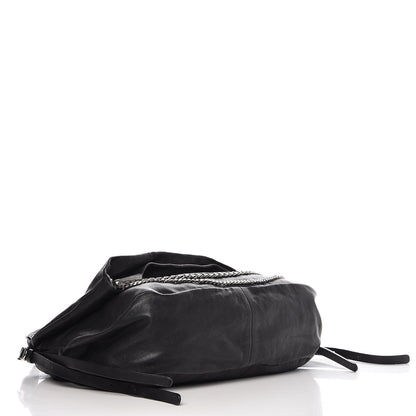 Jimmy Choo Lambskin Small Boho Biker Shoulder Bag Black 4 of 7