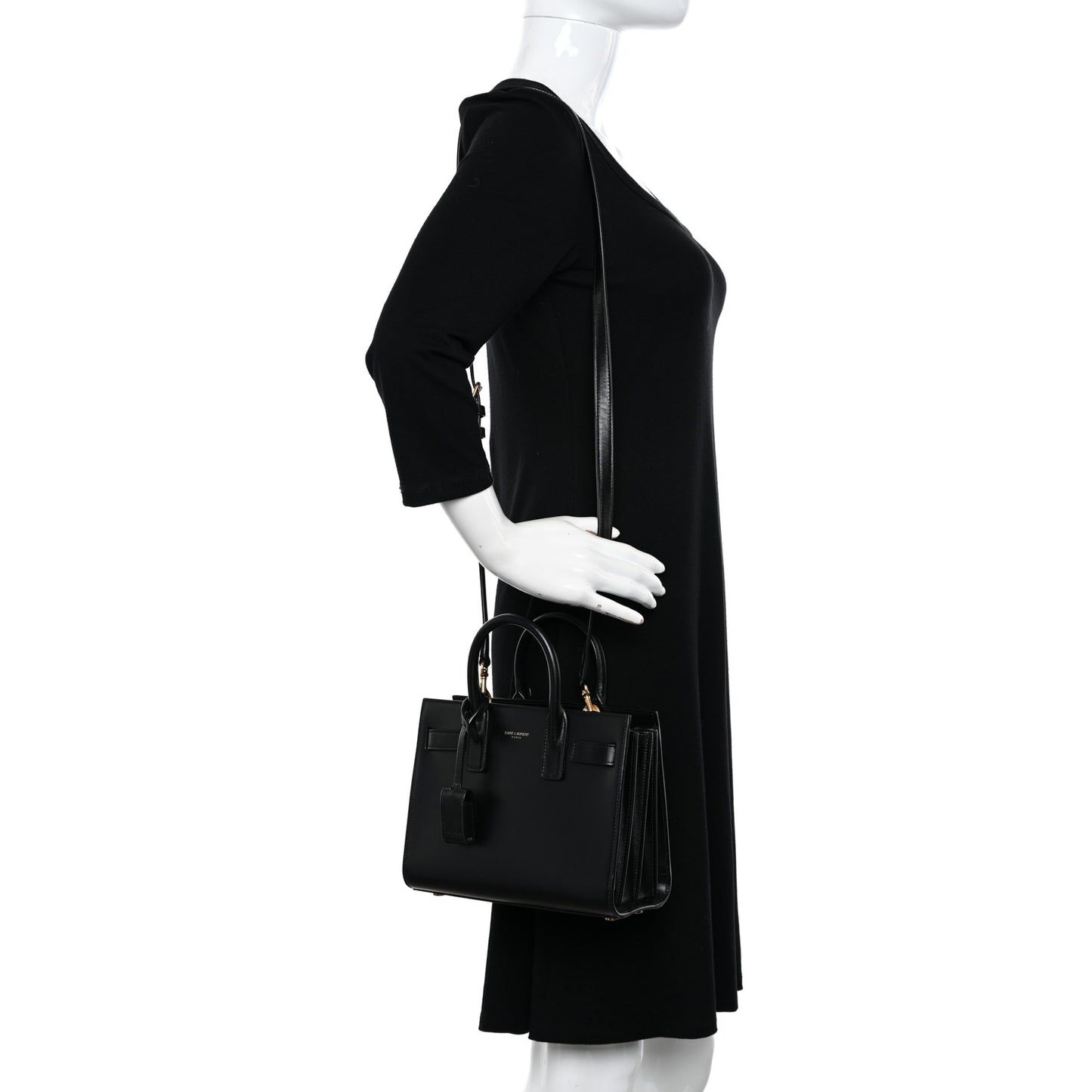 Calfskin Nano Sac De Jour Black