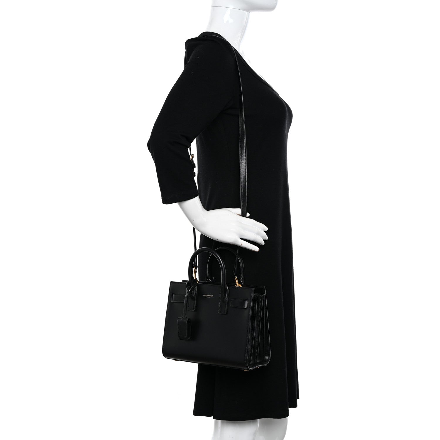 Saint Laurent Calfskin Nano Sac De Jour Black 2 of 10