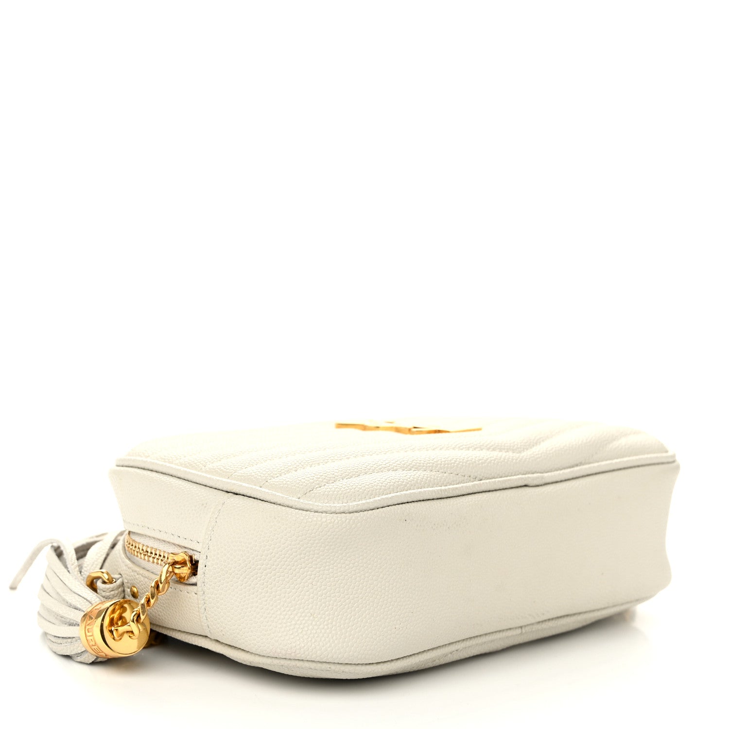 Saint Laurent Grain De Poudre Matelasse Monogram Mini Lou Camera Bag Crema Soft 4 of 9