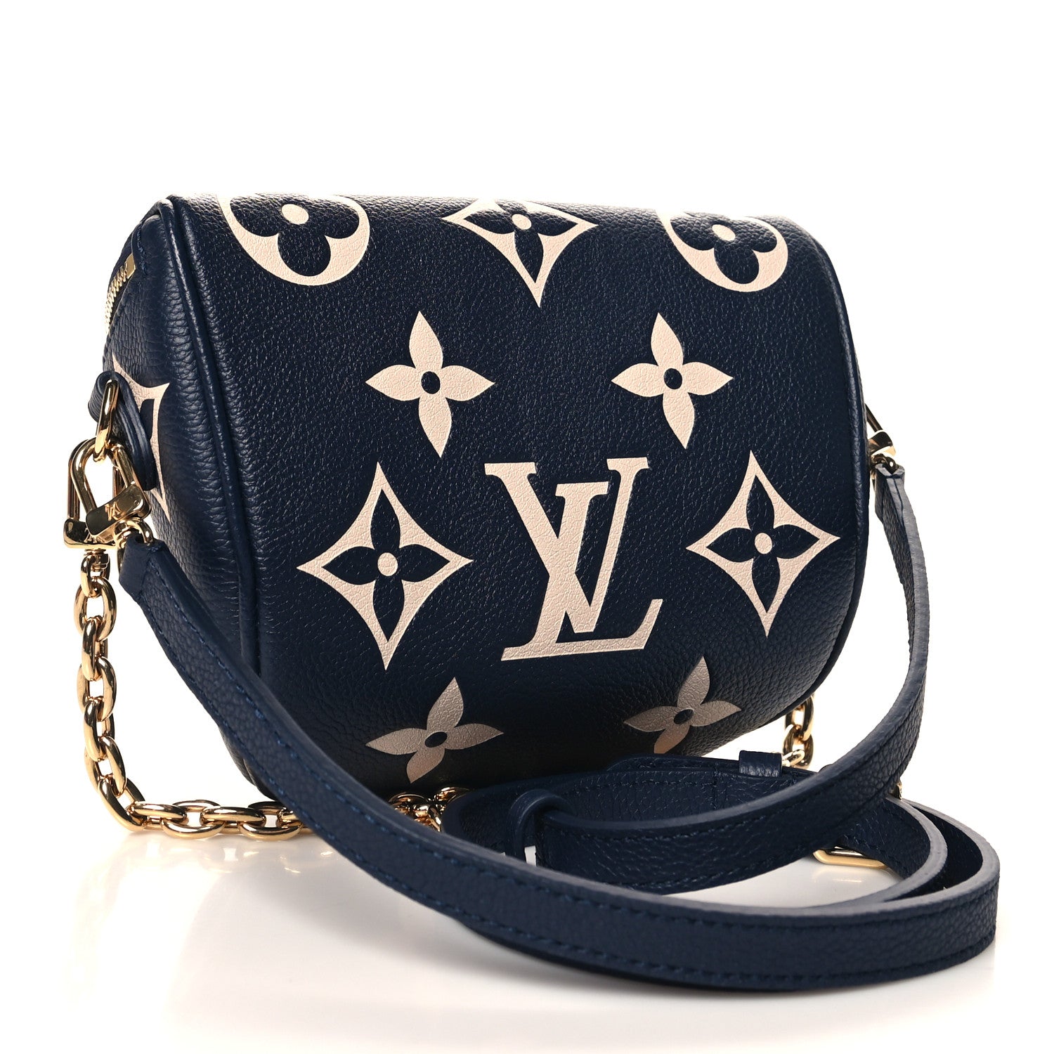 Louis Vuitton Empreinte Monogram Giant Mini By The Pool Bumbag Navy Creme 3 of 10