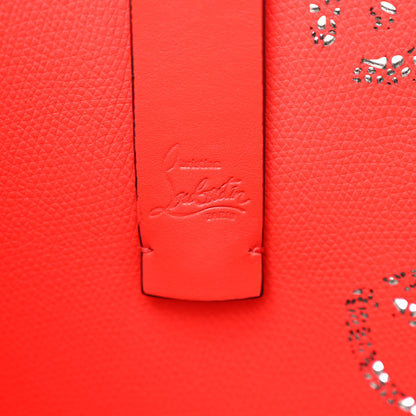 Christian Louboutin Calfskin Loubinthesky Perforated Small Cabata Tote Ole 7 of 10