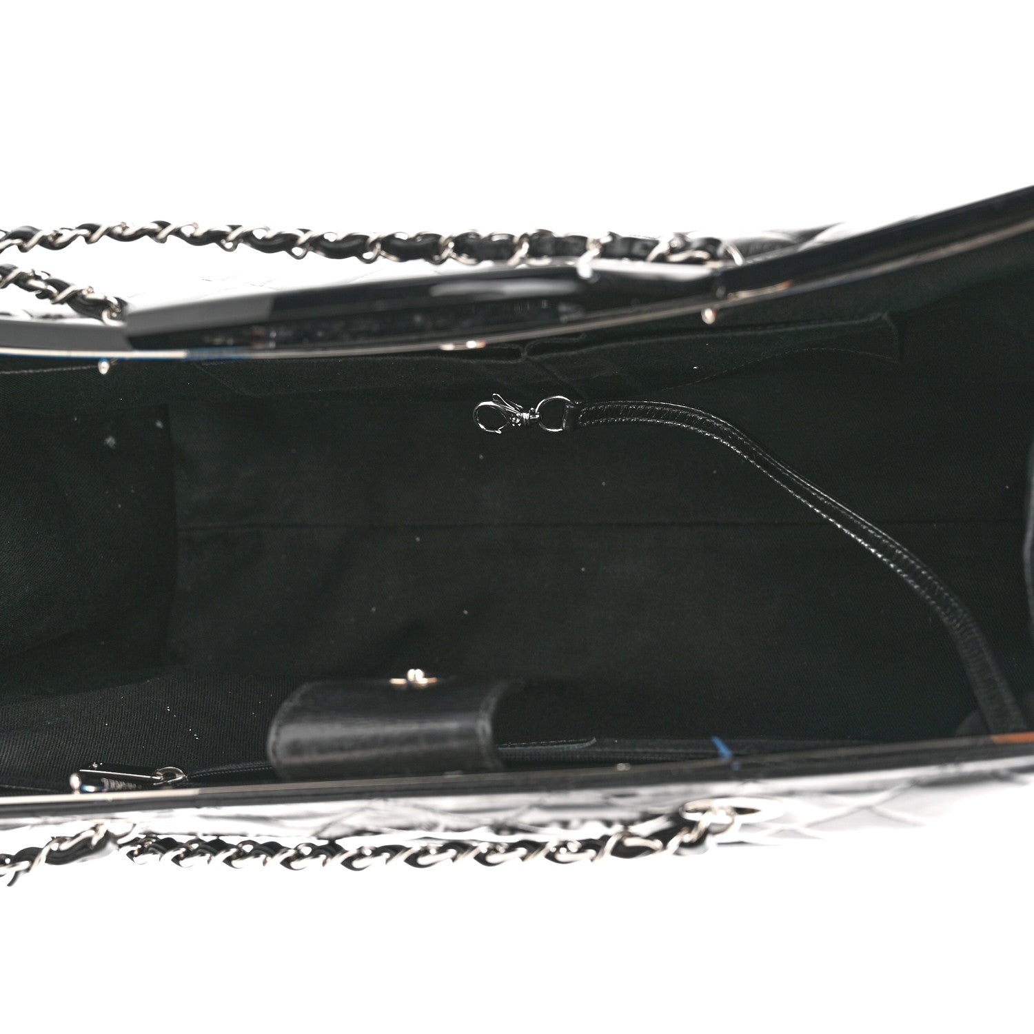 Chanel Glazed Calfskin Quilted Large CC Delivery Tote Black 5 of 14