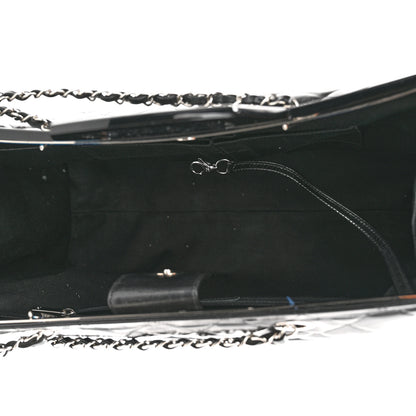 Chanel Glazed Calfskin Quilted Large CC Delivery Tote Black 5 of 14