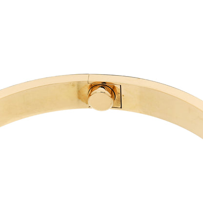 Cartier 18K Yellow Gold 4 Diamond LOVE Bracelet 19 8 of 9
