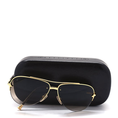Louis Vuitton Monogram Petite Viola Pilote Aviator Sunglasses Z0571U Brown 8 of 8
