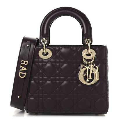 Christian Dior Lambskin Cannage Small My ABCDior My Lady Dior Deep Amaranth 1 of 12