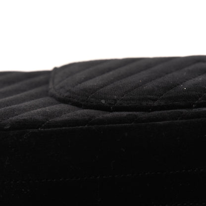 Chanel Velvet Chevron Quilted 2.55 Reissue 225 Flap Black 15 of 17