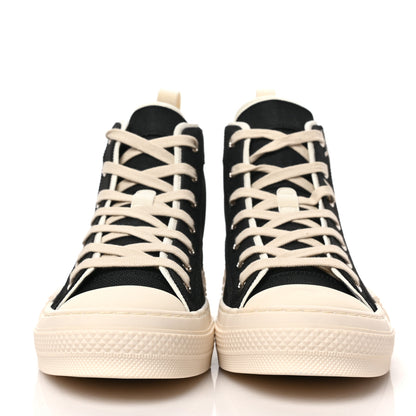 Christian Dior x Cactus Jack Canvas Mens B23 High Top Sneakers 41 Black Beige 2 of 8