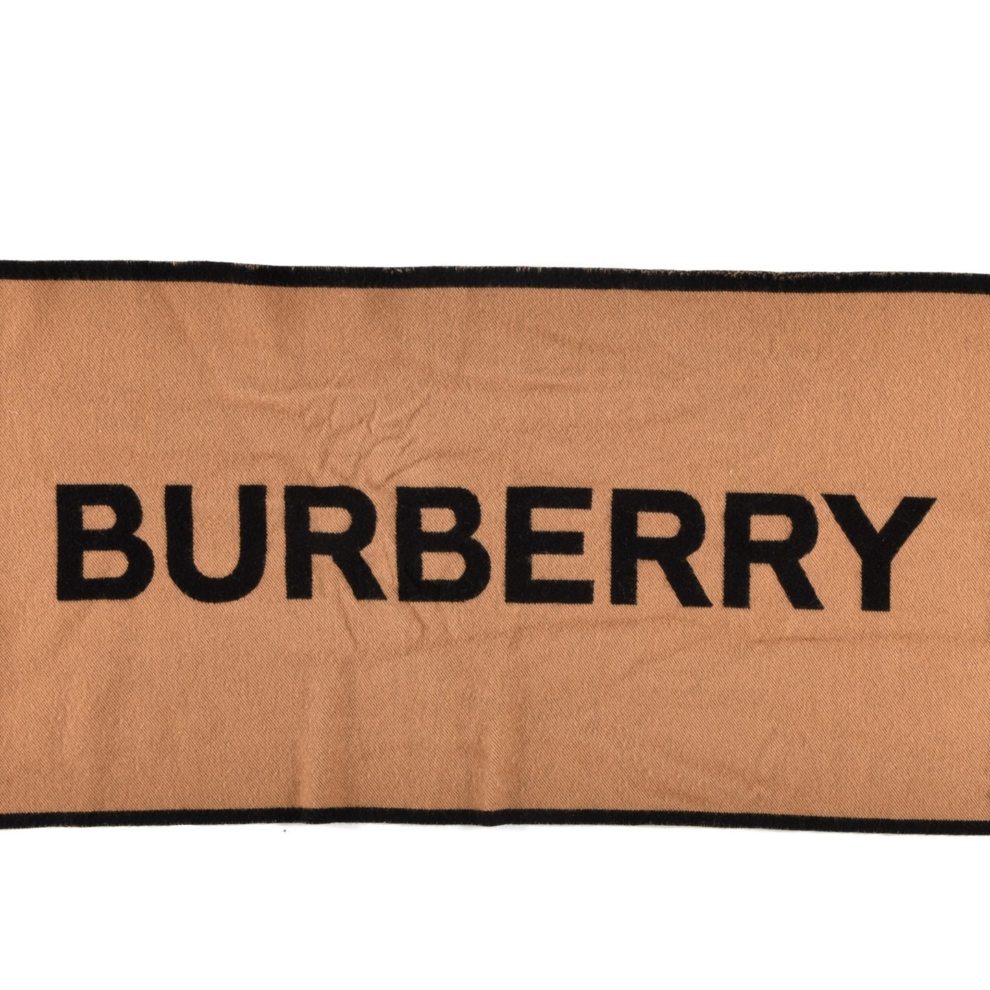 Wool Silk Kingdom Logo Football Scarf Black