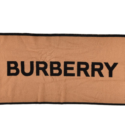 Burberry Wool Silk Kingdom Logo Football Scarf Black 3 of 6