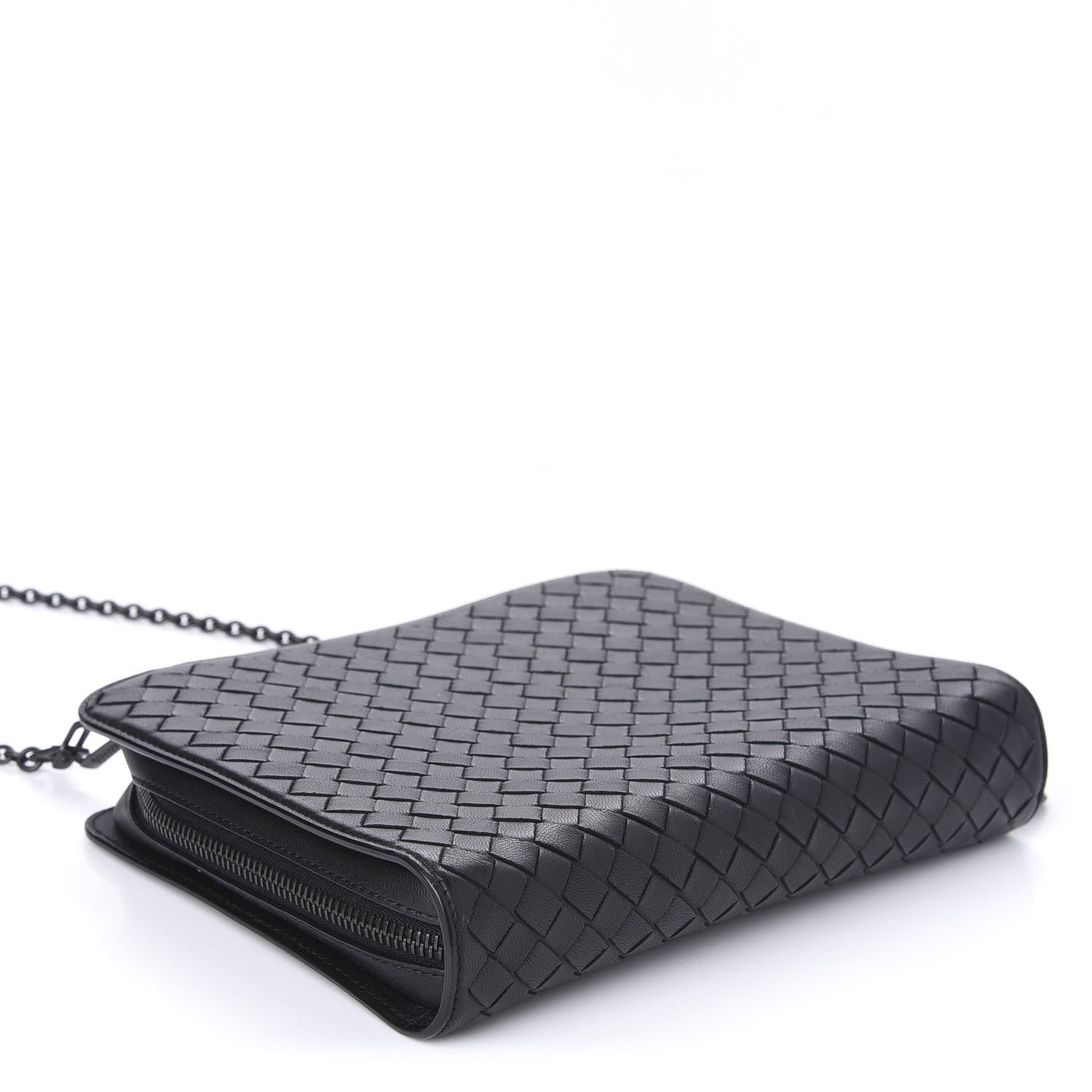 Bottega Veneta Nappa Intrecciato Chain Wallet Black 4 of 10