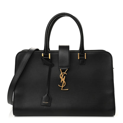 Saint Laurent Smooth Calfskin Medium Monogram Cabas Black 1 of 9